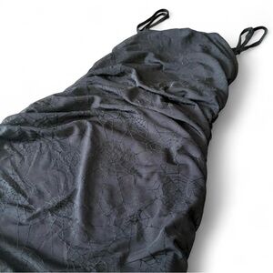 Forest Ink mesh spider web  Slip Dress